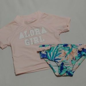 Carter's 2pc Aloha Girl Swimsuit 6-9m
